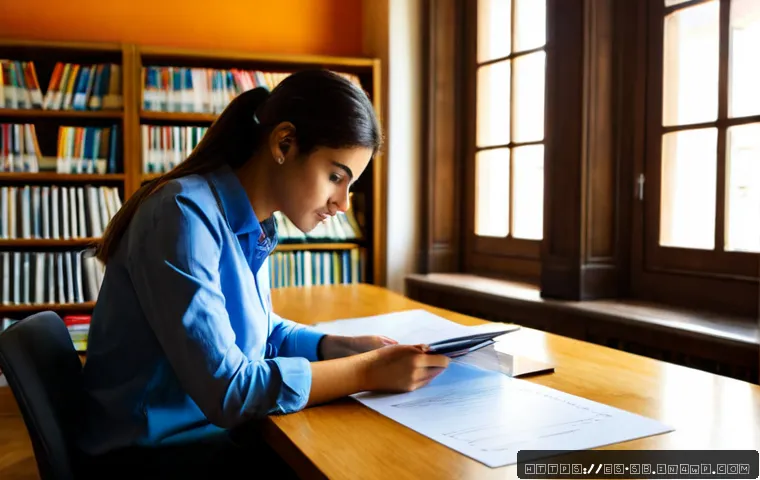 Home 17 사례 연구의 장점과 한계 - Photorealistic university researcher in a bright Madrid library studying a single detailed business ...